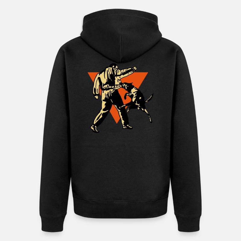 ring malinois - Veste à capuche bio Premium Unisexe - noir