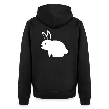 Lapin Lapin De Pâques Lapin Enfant Bébé - Veste à capuche bio Premium Unisexe - noir - Dos - Nico (187cm)