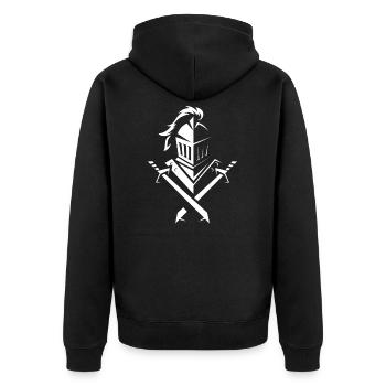 Chevaliers - Veste à capuche bio Premium Unisexe - noir - Dos - Nico (187cm)