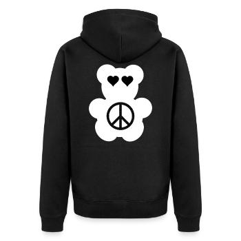 Festival Bear - Veste à capuche bio Premium Unisexe - noir - Dos - Nico (187cm)