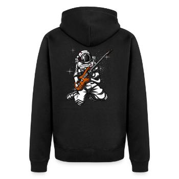 Astronaute Bassiste Space Space Music - Veste à capuche bio Premium Unisexe - noir - Dos - Nico (187cm)