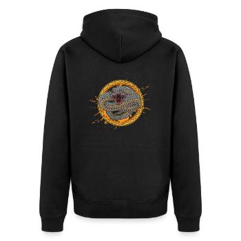 Serpent Cobra - Veste à capuche bio Premium Unisexe - noir - Dos - Nico (187cm)