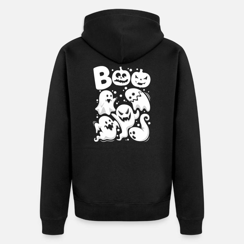 Boo Ghosts - Veste à capuche bio Premium Unisexe - noir