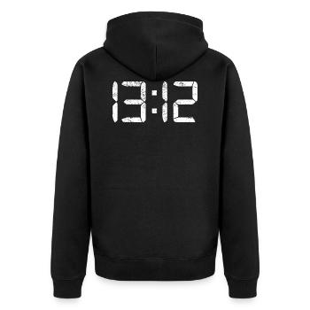 ACAB POLICE 1312 All Cops Are Bastards ACAB - Unisex Premium Organic Zip Hoodie - black - Back - Nico (187cm)