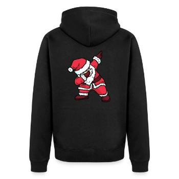SANTA DAB - Veste à capuche bio Premium Unisexe - noir - Dos - Nico (187cm)