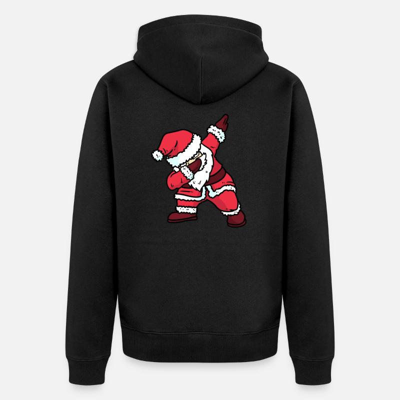 SANTA DAB - Unisex Premium Bio Zip Hoodie - Schwarz