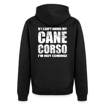 Cane Corso - Veste à capuche bio Premium Unisexe - noir - Dos - Nico (187cm)