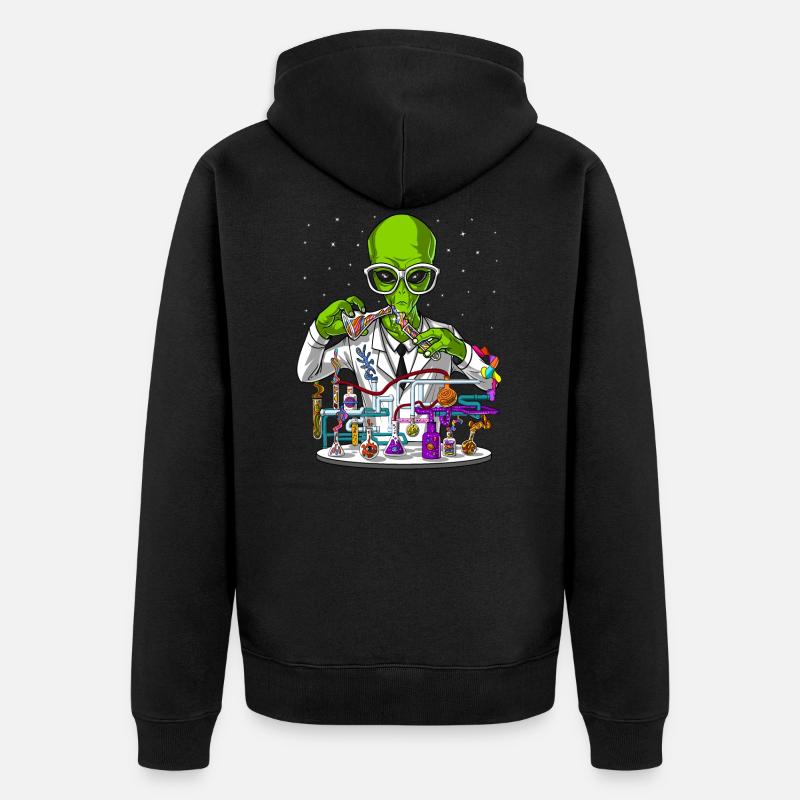 Scientifique en chimie extraterrestre - Veste à capuche bio Premium Unisexe - noir