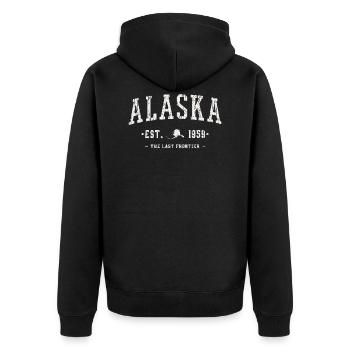 Alaska - Veste à capuche bio Premium Unisexe - noir - Dos - Nico (187cm)