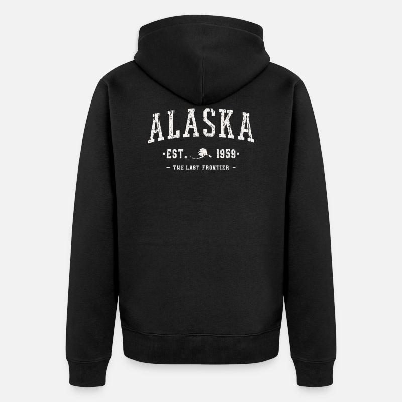 Alaska - Veste à capuche bio Premium Unisexe - noir