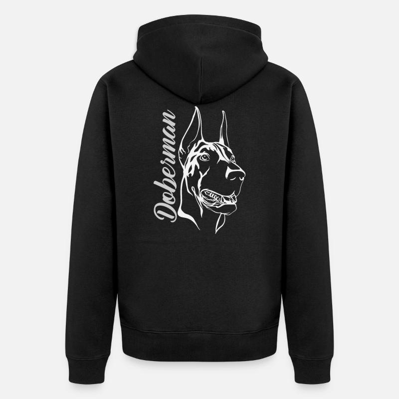Doberman Doberman - Veste à capuche bio Premium Unisexe - noir