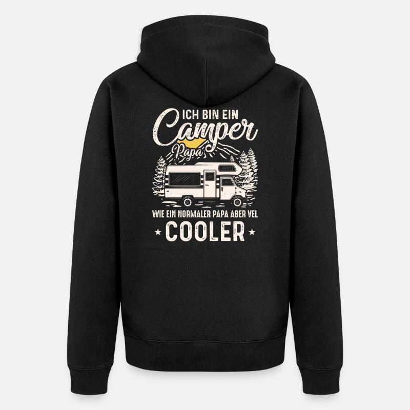Camper Papa Cool - Veste à capuche bio Premium Unisexe - noir