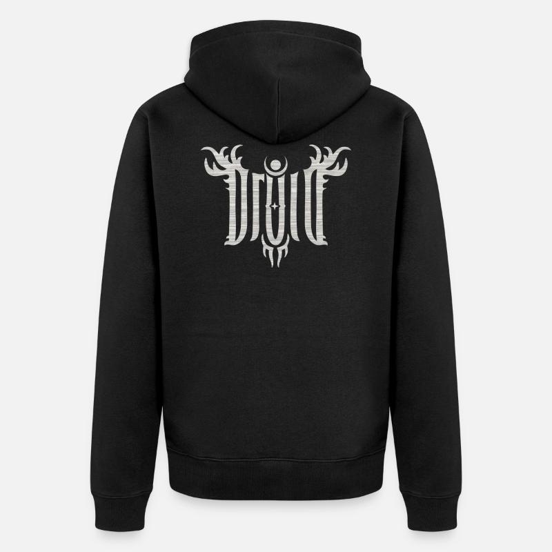 Druid - Unisex Premium Bio Zip Hoodie - Schwarz