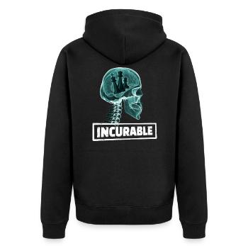 CADEAU INCURABLE X-RAY POUR JOUEUR D'ÉCHECS - Veste à capuche bio Premium Unisexe - noir - Dos - Nico (187cm)