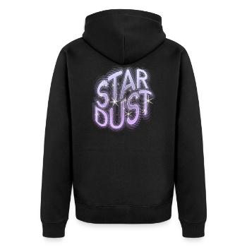 STAR DUST 1 ROSE - Veste à capuche bio Premium Unisexe - noir - Dos - Nico (187cm)