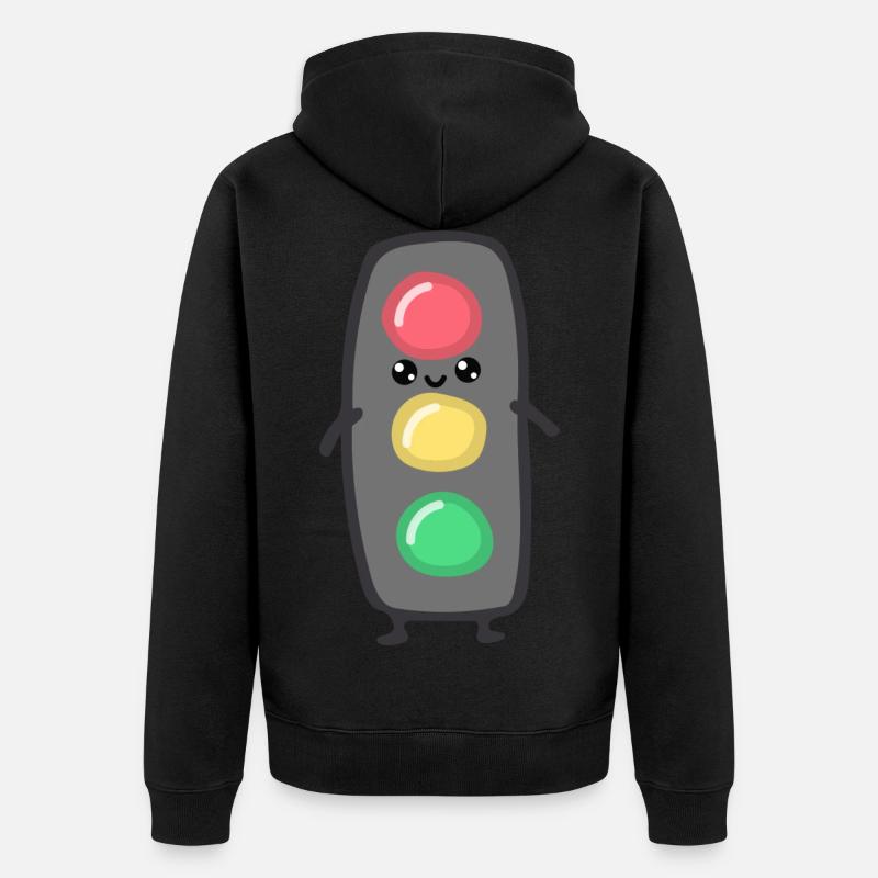 Feux de signalisation - Veste à capuche bio Premium Unisexe - noir
