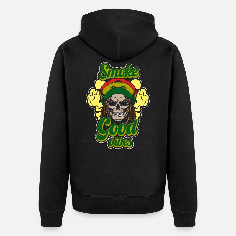 Cannabis Joint Haschisch - Veste à capuche bio Premium Unisexe - noir