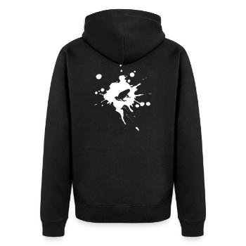 Frog Animal Tree Frog Amphibe Quak Frogs Frog - Unisex Premium Organic Zip Hoodie - black - Back - Nico (187cm)