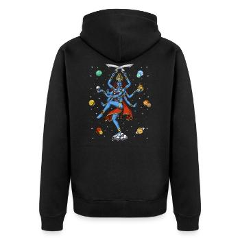 Déesse hindoue Kali - Veste à capuche bio Premium Unisexe - noir - Dos - Nico (187cm)
