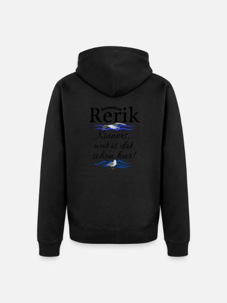 Rerik Ostseebad Spruch Möwe - Unisex Premium Bio Zip Hoodie - 