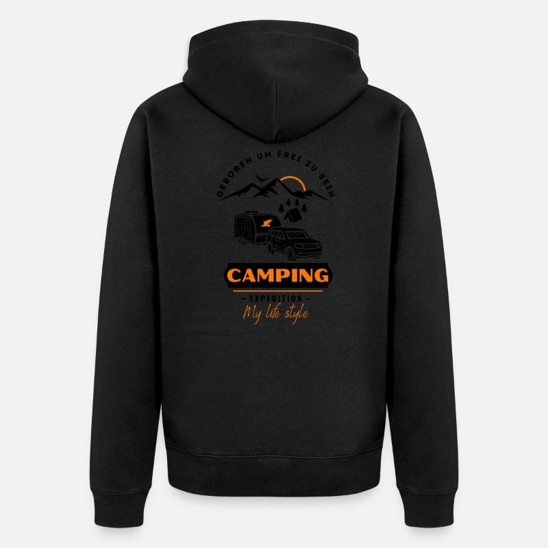 Camping Caravanes & Camping Amis - Veste à capuche bio Premium Unisexe - undefined