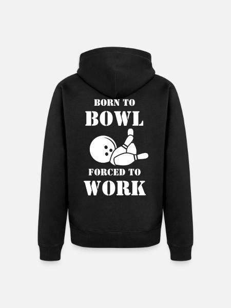 Bowling Bowling Ball Bowling Alley Bowling Players - Unisex Premium Organic Zip Hoodie - black