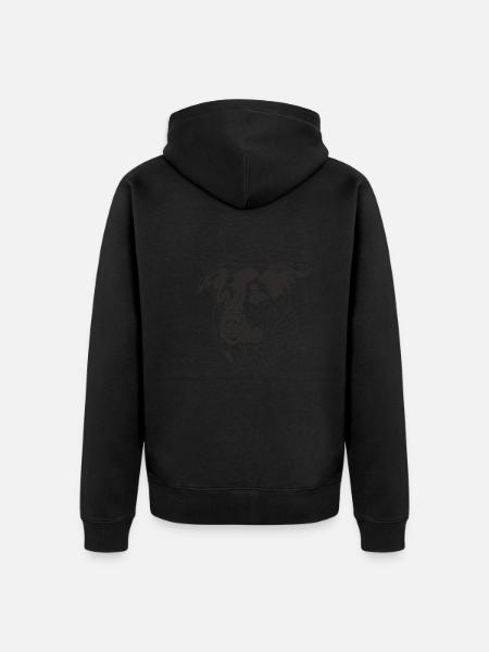 Schäferhund Mix - Unisex Premium Bio Zip Hoodie - Schwarz