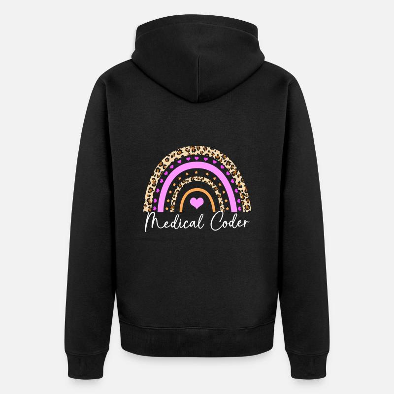 Codeur médical - Veste à capuche bio Premium Unisexe - noir