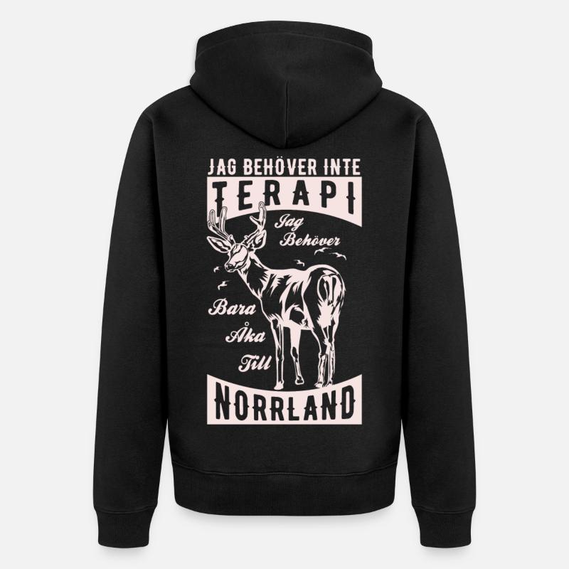 Terapi Norrland light - Veste à capuche bio Premium Unisexe - noir