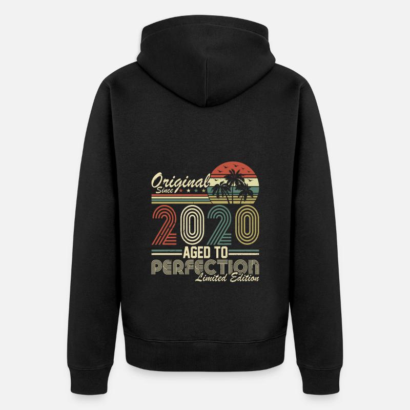2020 - Veste à capuche bio Premium Unisexe - noir