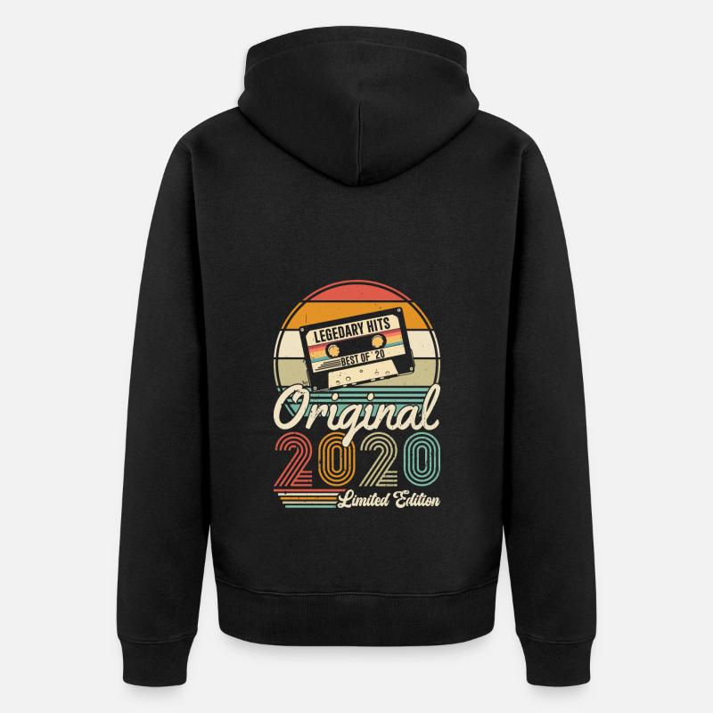 2020 - Veste à capuche bio Premium Unisexe - noir