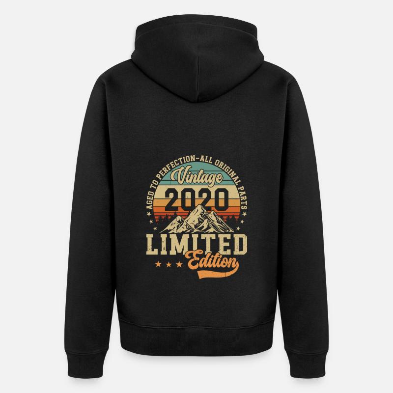 2020 - Veste à capuche bio Premium Unisexe - noir