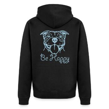 sbtsmile3 - Veste à capuche bio Premium Unisexe - noir - Dos - Nico (187cm)