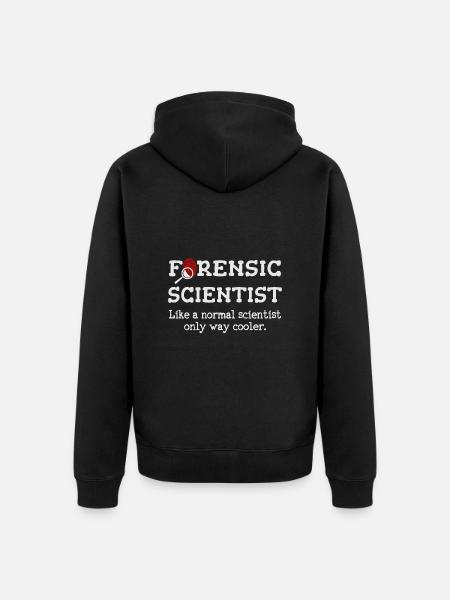 Kriminaltechniker, Forensischer Ermittler - Unisex Premium Bio Zip Hoodie - Schwarz