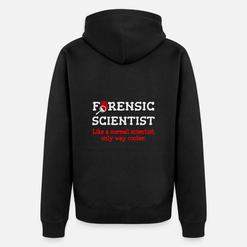 Kriminaltechniker, Forensischer Ermittler - Unisex Premium Bio Zip Hoodie - Schwarz