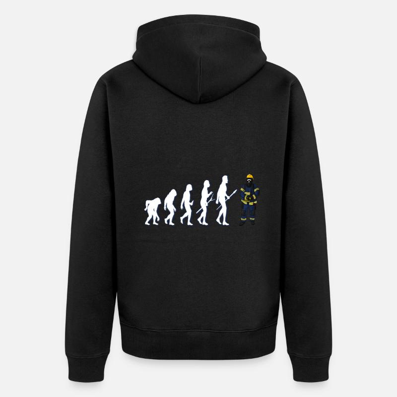 Pompier Evolution - Veste à capuche bio Premium Unisexe - noir