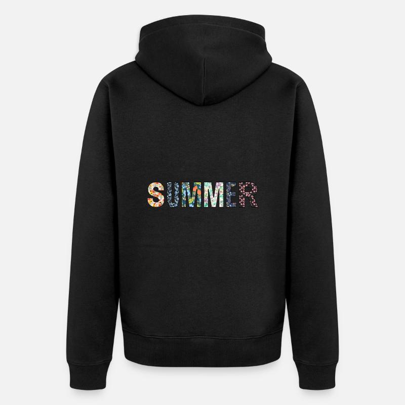 Été | Été | Arbre | Fleurs | Soleil - Veste à capuche bio Premium Unisexe - undefined