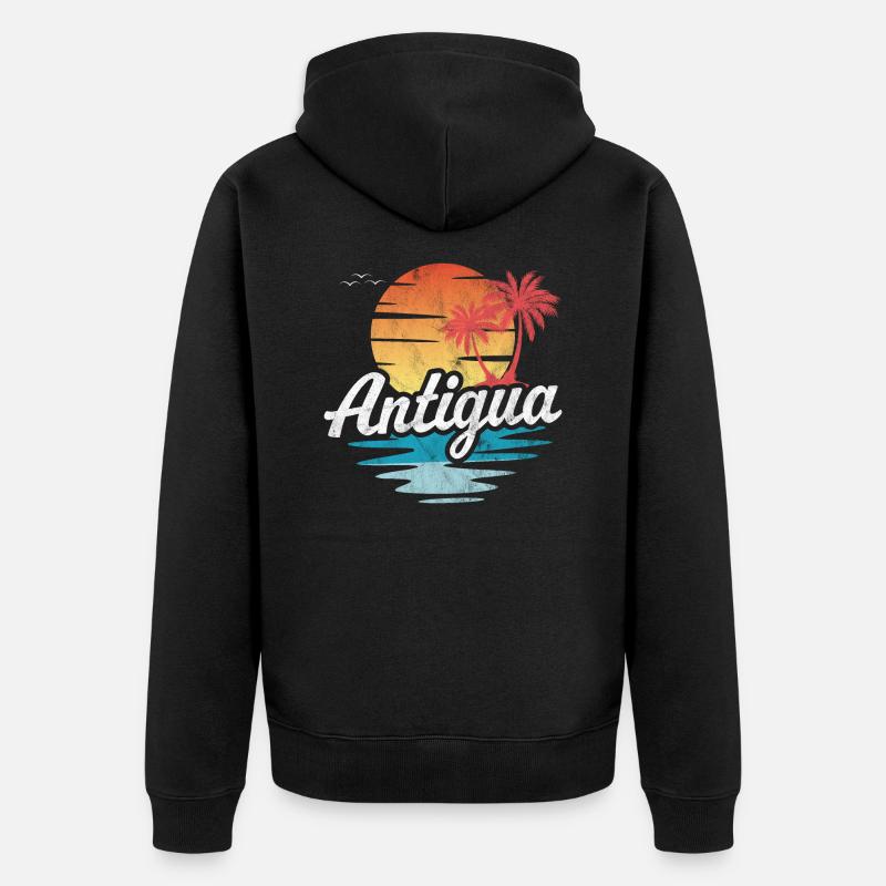 Antigua - Veste à capuche bio Premium Unisexe - noir
