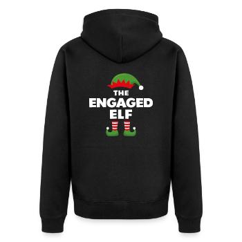 L’elfe fiancé - Veste à capuche bio Premium Unisexe - noir - Dos - Nico (187cm)