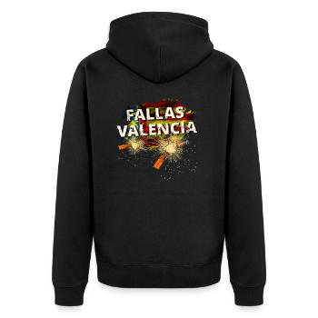 Fallas Valencia Trueno Drapeau - Veste à capuche bio Premium Unisexe - noir - Dos - Nico (187cm)