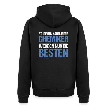 Tout le monde peut étudier - Chemist Edition - Veste à capuche bio Premium Unisexe - noir - Dos - Nico (187cm)