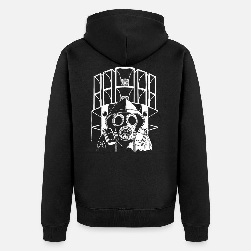 Tekno 23 masque à gaz Sound System - Veste à capuche bio Premium Unisexe - noir