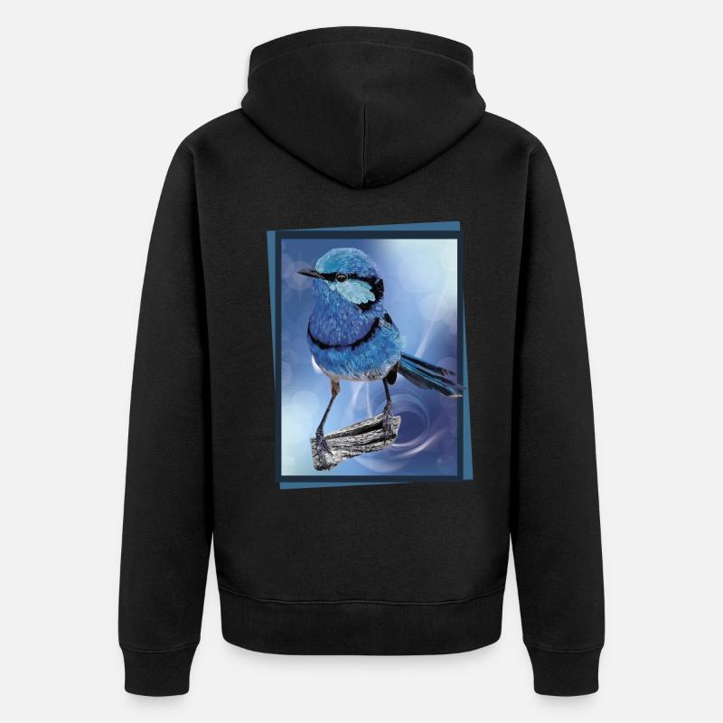 Der herrliche Maluro - Unisex Premium Bio Zip Hoodie - Schwarz