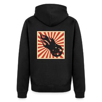 Japon Comète Astéroïde Astronomie Corps Céleste - Veste à capuche bio Premium Unisexe - noir - Dos - Nico (187cm)