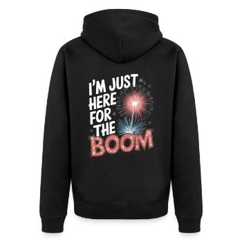 Pyrotechnie Feux d’artifice Pyrotechnie - Veste à capuche bio Premium Unisexe - noir - Dos - Nico (187cm)