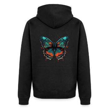 Belle mouche - Veste à capuche bio Premium Unisexe - noir - Dos - Nico (187cm)