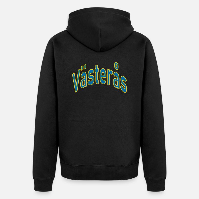 Västerås - Veste à capuche bio Premium Unisexe - noir