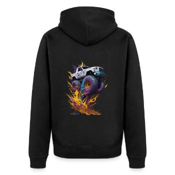 Monster truck - Veste à capuche bio Premium Unisexe - noir - Dos - Nico (187cm)