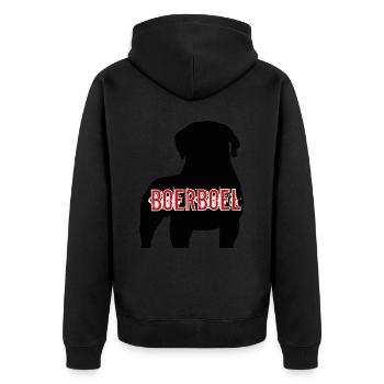 Boerboel sud-africain - Veste à capuche bio Premium Unisexe - noir - Dos - Nico (187cm)