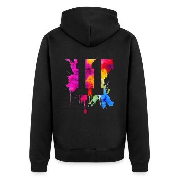 11 ANS 11E ANNIVERSAIRE - Veste à capuche bio Premium Unisexe - noir - Dos - Nico (187cm)